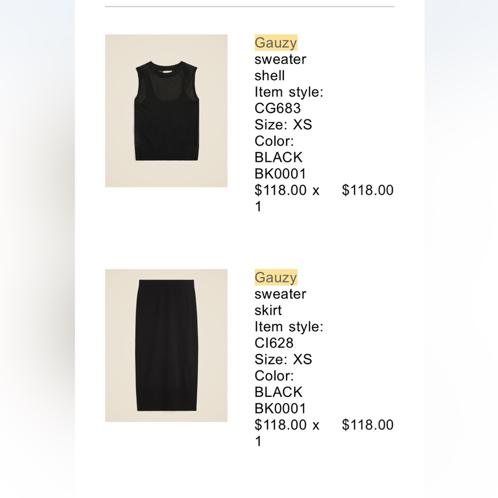 NWT - J.Crew Gauzy Sweater & Skirt Set in BLACK - over 75% off! - Picture 16 of 16